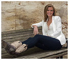 Woman Posing on Bench during Photo Services - Ypsilanti, MI